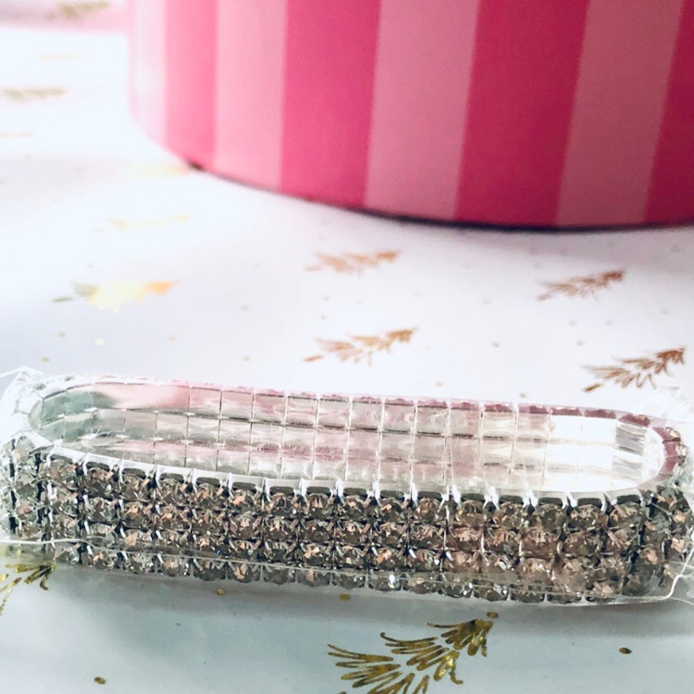 Crystal Rhinestone Bracelet - Feels Looks Perfect For Prom - Easy to Wear SEALED